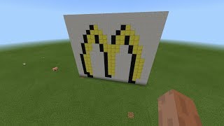 Minecraft - How To Build Mcdonalds Logo