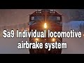 Sa9 independent locomotive air brake system operation animated