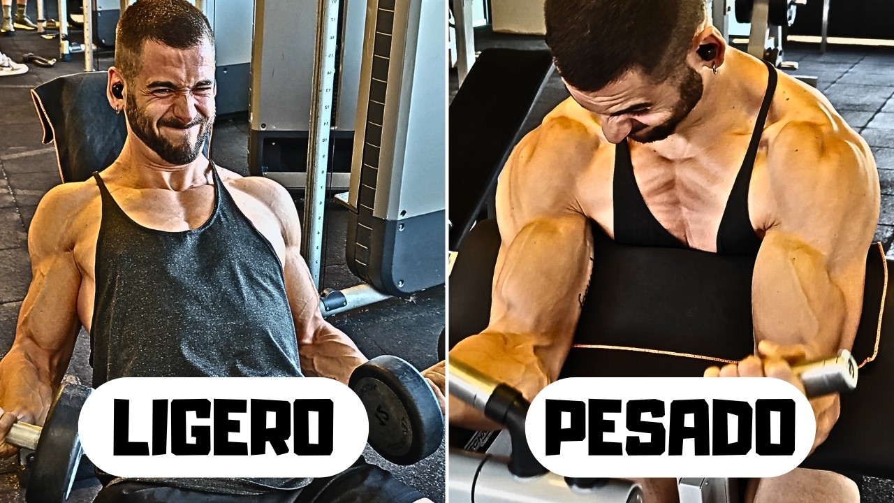 ¿CUÁNTO PESO tienes que levantar para GANAR MASA MUSCULAR?