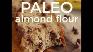 ALMOND FLOUR PALEO BANANA BREAD WITH CHOCOLATE CHIPS