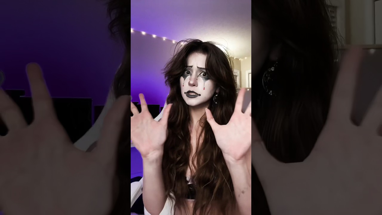 Goth CLOWN makeup 🕸️🎭
