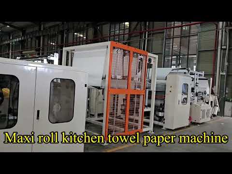 Línea de producción automática de rollos de papel de cocina industriales de Marruecos