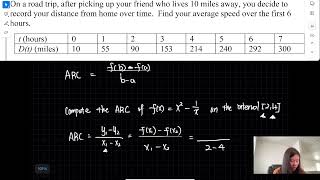 MATH 141 Precalculus 1.3 Average Rate of Change