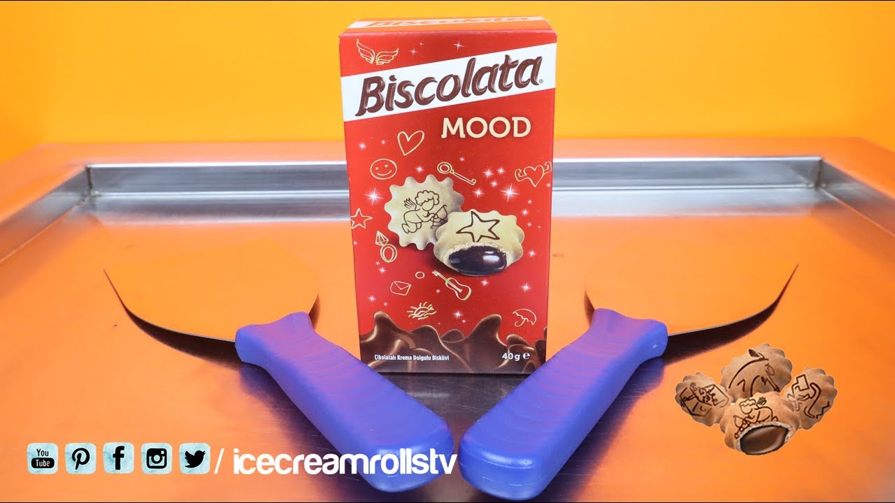 Ice Cream Rolls How to make Biscolata MOOD Biscuits Ice Cream Rolls | ASMR | Satisfying 먹방