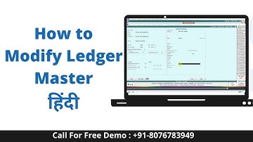 How to modify ledger in busy accounting & inventory software call fro free demo 8076783949