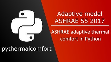 ASHRAE Adaptive model with Python - pythermalcomfort