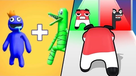 Merge Rainbow 3d Run | Alphabet Run / All Level Gameplay: Android,OSi