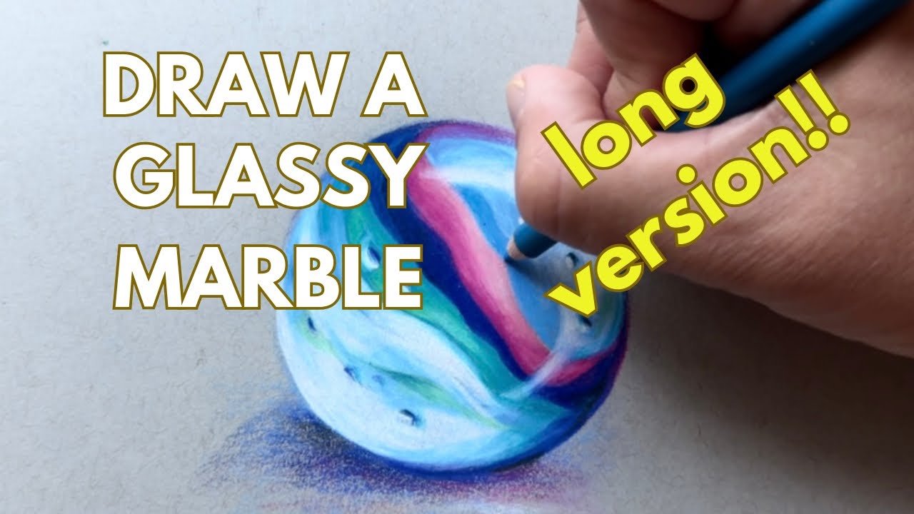 How to Draw a Marble with Colored Pencils 🔮 - YouTube