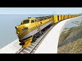 Crazy high speed train crashes 2  beamng drive  dancing cars