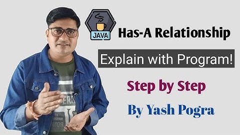 What is Has-A-Relation in Java | Aggregation in Java | Has-A Relationship