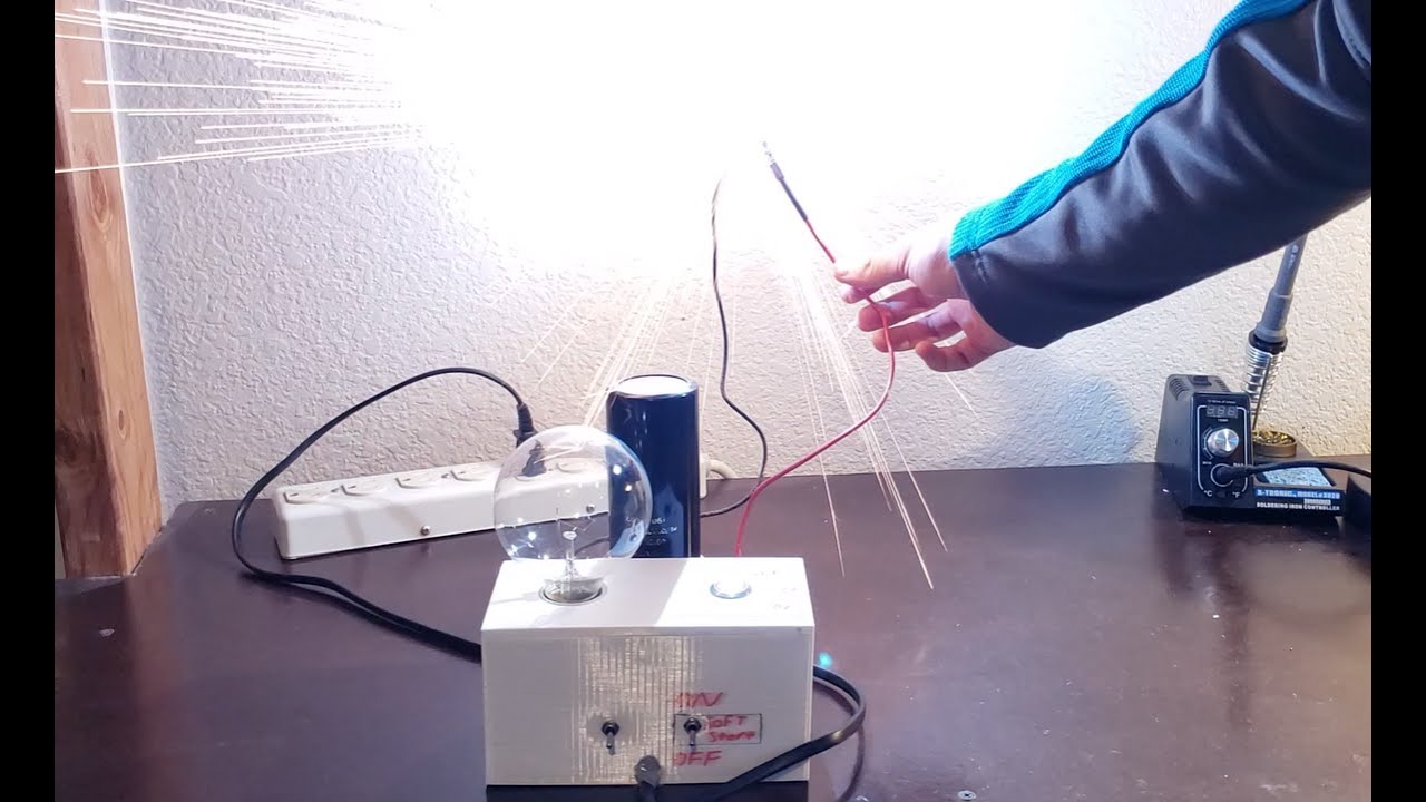 Large Capacitor Spark Demo YouTube