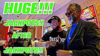 OMG!!! JACKPOTS!!! "FLIPPIN N DIPPIN & GREATNESS" SMASHING THOSE SLOTS AT THE BEAU RIVAGE!!