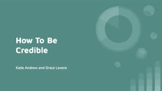Peer Tutorial: Credibility