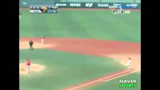 20110505 KIA 박기남&김선빈 호수비 장면