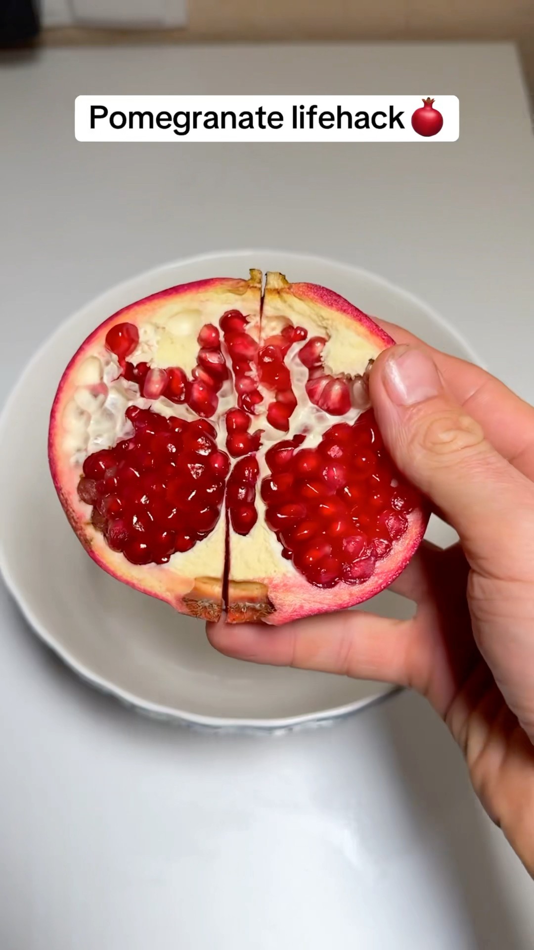 How to peel a pomegranate fast ??