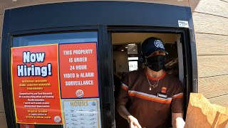 Burger King, $1 Rodeo Burger Celebrity DriveThru, 9154 E Apache Trail, Mesa, Arizona 10 Oct 2021