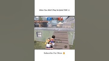 When You play Not Scripted TDM ☠️ @BattlegroundsMobile_IN #viral #bgmi #tdm #shortsfeed