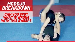 McDojo Breakdown: Can you spot what is wrong with this sweep