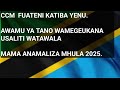 CCM  FUATENI KATIBA YENU.AWAMU YA TANO WAMEGEUKANA USALITI WATAWALAMAMA ANAMALIZA MHULA 2025.