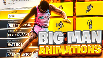 BESTE NBA 2K26 BIG MAN (2,08 m en ouder) ANIMATIES (SEIZOEN 2 JUMPSHOTS/LAYUPS/DUNKS/DRIBBLE & meer)