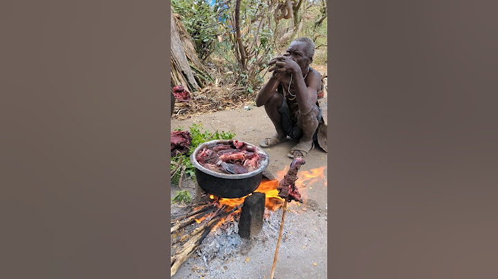 Wow🔥 It's Incredible dinner hadzabe tribe prepare their food