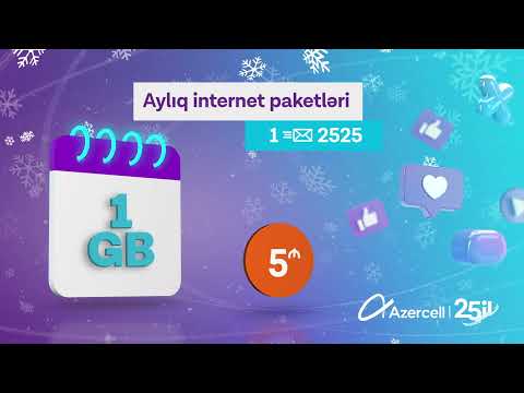 Azercell-in aylıq internet paketləri