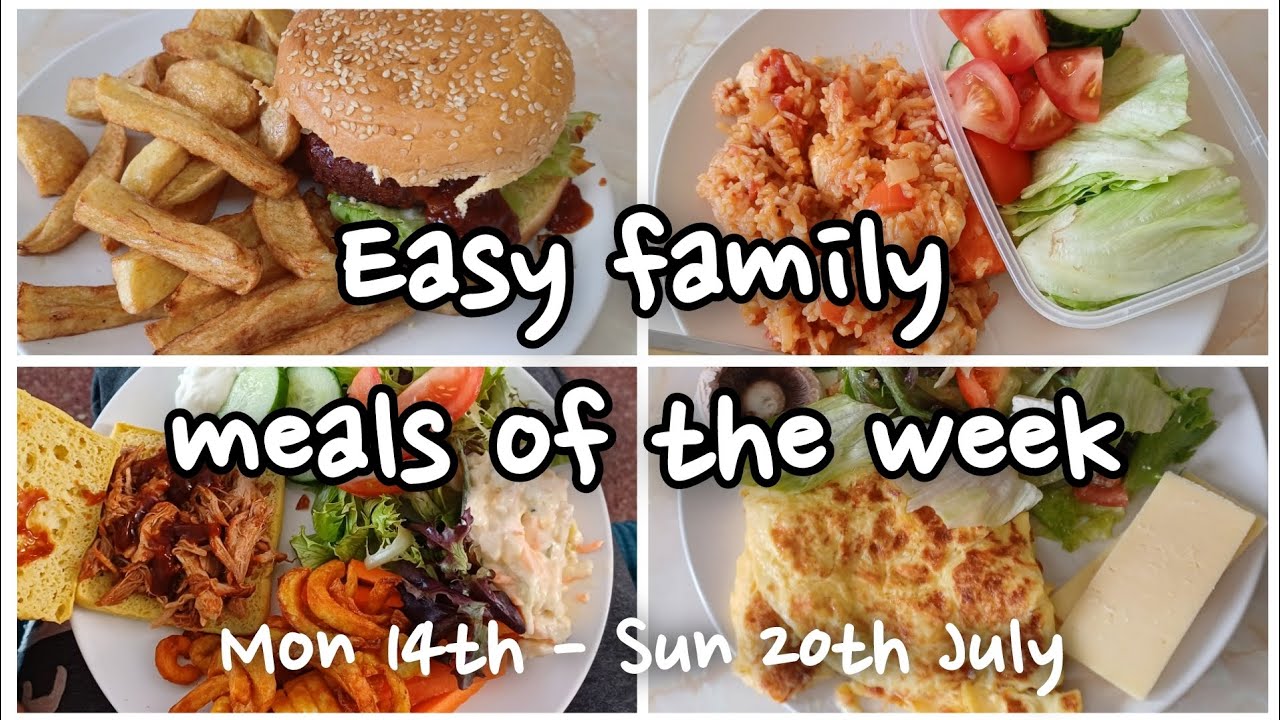 Easy family meals of the week | Summer time dinners | UK family of four | Celiac friendly 