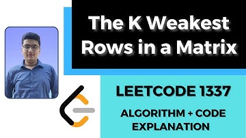 The K Weakest Rows in a Matrix | C++ 🔥 | LeetCode 1337