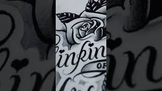 Custom Chicano Script Lettering Drawing / Chicano Love