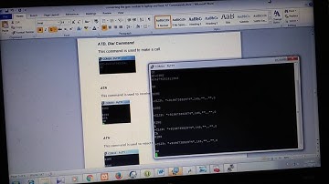 Raspberry pi tutorial-part 9: How to connect the GSM Module to the laptop and basic AT Commands