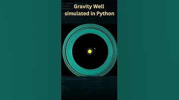 Gravity well (Unique Planetary Motion) Simulation #physics #python #gravity #simulation #planet