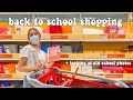 back to school shopping 2020 + looking at old school photos!