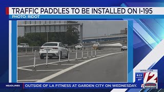 RIDOT testing paddles on I-195 East to help merging traffic