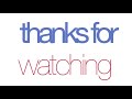End of video