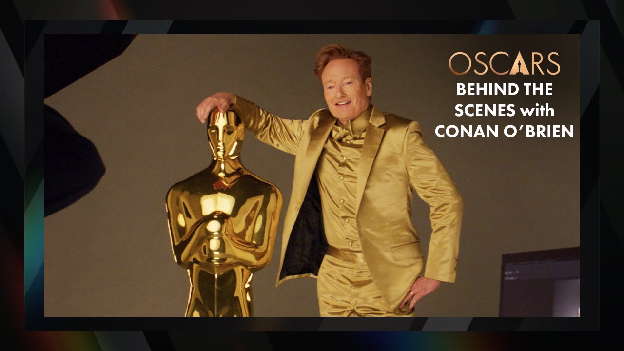 Behind The Scenes With Conan O'Brien at the 97th Oscars Promo Day 