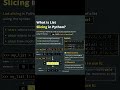 List Slicing in Python #shorts #python