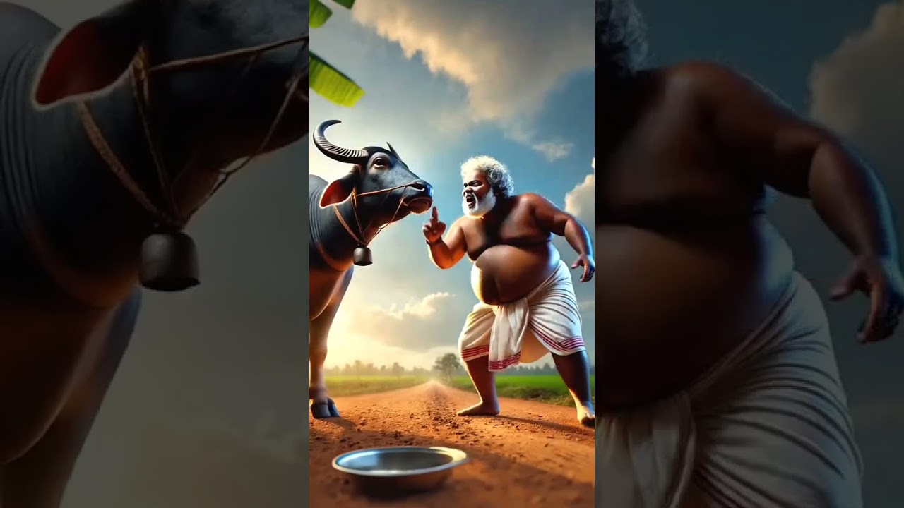 This fat farmer eating an eggs