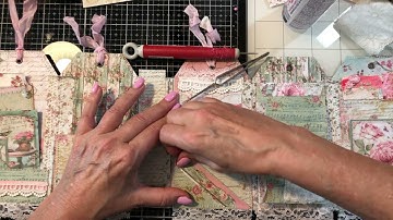 Accordion cover folio style tag shaped junk journal tutorial