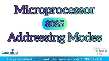 Microprocessor 8085 Addressing Modes & Interrupts 1