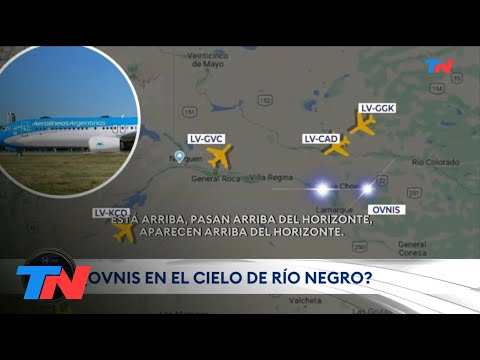¿OVNIS EN RIO NEGRO?: Pilotos de 3 aviones vieron un objeto volador no identificado en el cielo.