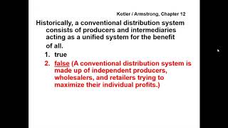 Principles of Marketing - QUESTIONS & ANSWERS - Kotler / Armstrong, Chapter 12