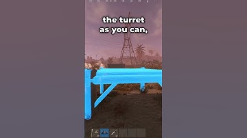 Easiest Way To Bait A Turret In Rust!🔫#rust #rustshorts  #rusttips #rustgame