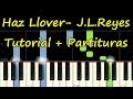 HAZ LLOVER - Jose Luis Reyes - Piano Tutorial Cover Facil + Partitura PDF Sheet Music Easy Midi