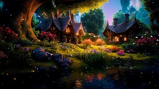 Magical FairyTale Forest 🌳 Enchanting Flute Music & Night Sounds for Relaxation & Fast Sleep