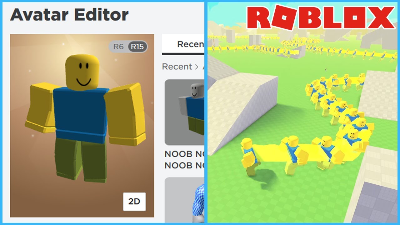 Roblox Noob Train But I Become A Noob Youtube - 2d noob roblox