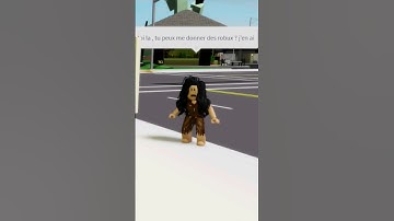 WOW ELLE A ÉTÉ TROP LOIN LA ... 😢 ! #shorts #roblox #brookhaven