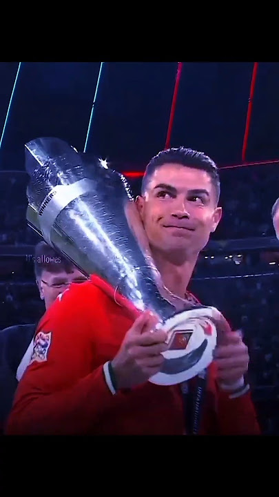 Ronaldo With Trophy Again 🤩🐐 #shorts #portugal #uefafinal
