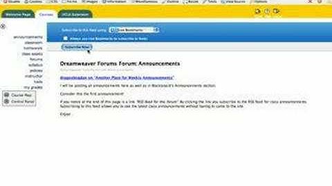 Subscribing to RSS Feed with Firefox