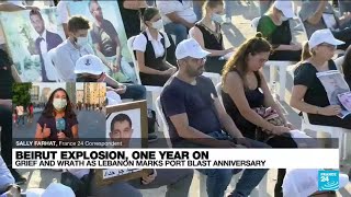 Thousands of grief-stricken Lebanese march one year after Beirut port explosion • FRANCE 24