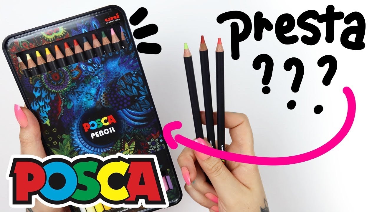 FINALMENTE!!! -TESTANDO LÁPIS DE COR POSCA